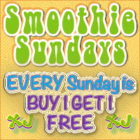 Every Sunday is SMOOTHIE SUNDAY!  Buy one smoothie and get one free all day long! Only at South Tampa's favorite smoothie shop - Xtreme Juice!